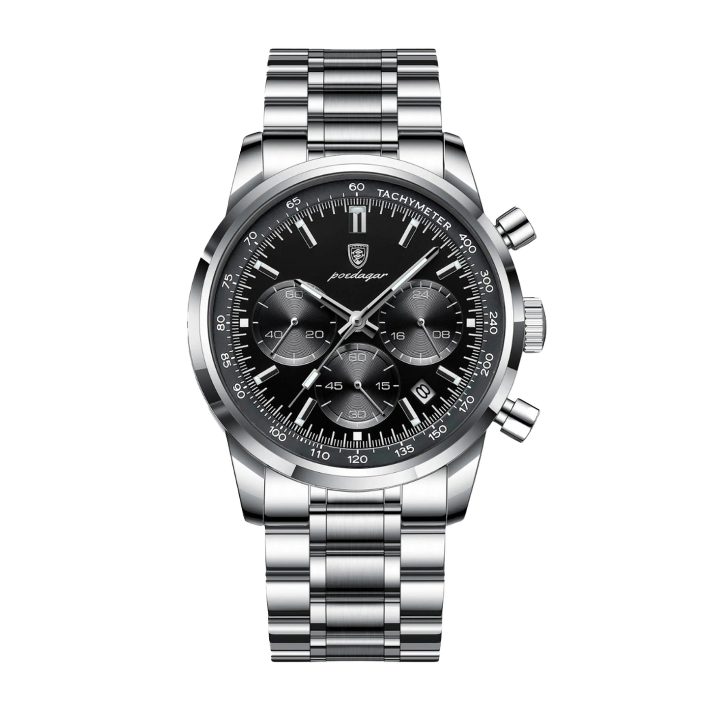 POEDAGAR - Montre à Quartz de luxe Apex - 40mm