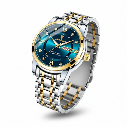 POEDAGAR Luxury - Montre Élégance Acier & Quartz