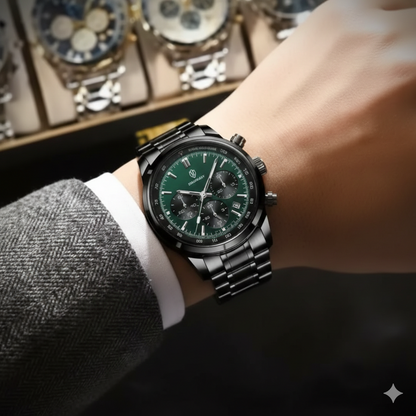 POEDAGAR - Montre à Quartz de luxe Apex - 40mm