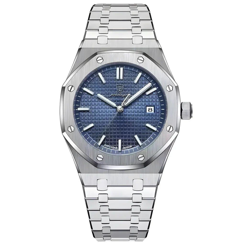 POEDAGAR - Montre à Quartz de luxe King's Oak - 41mm