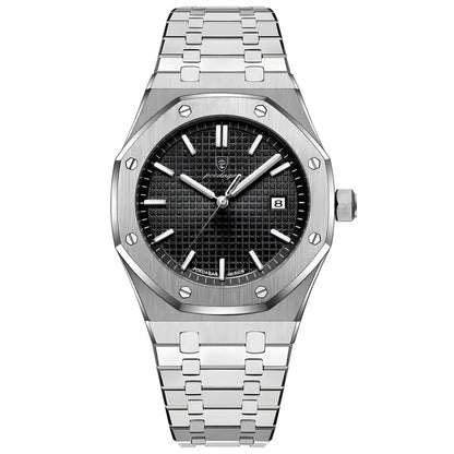 POEDAGAR - Montre à Quartz de luxe King's Oak - 41mm