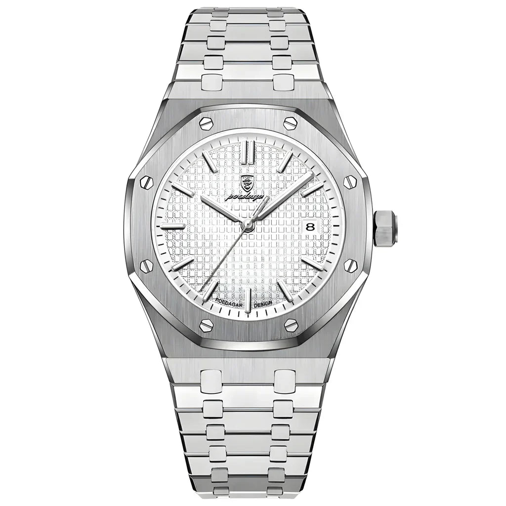 POEDAGAR - Montre à Quartz de luxe King's Oak - 41mm