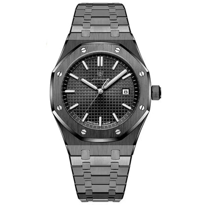 POEDAGAR - Montre à Quartz de luxe King's Oak - 41mm