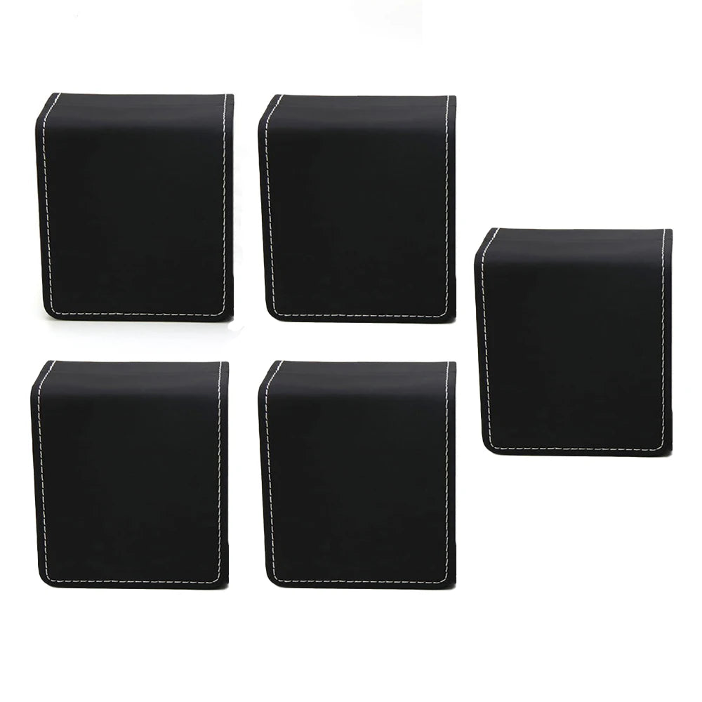 Écrin Individuel de Prestige – Cuir Noir et Coussin de Présentation
