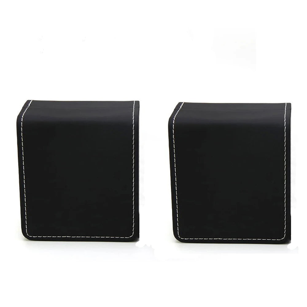 Écrin Individuel de Prestige – Cuir Noir et Coussin de Présentation