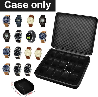 Boite de rangement de Prestige pour Montre avec Coussin de Présentation - 15 rangements
