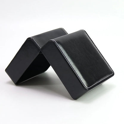 Écrin Individuel de Prestige – Cuir Noir et Coussin de Présentation