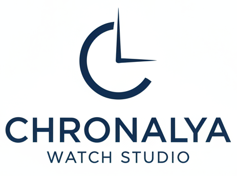 Create a unique logo, white background for Chronalya Watch Studio